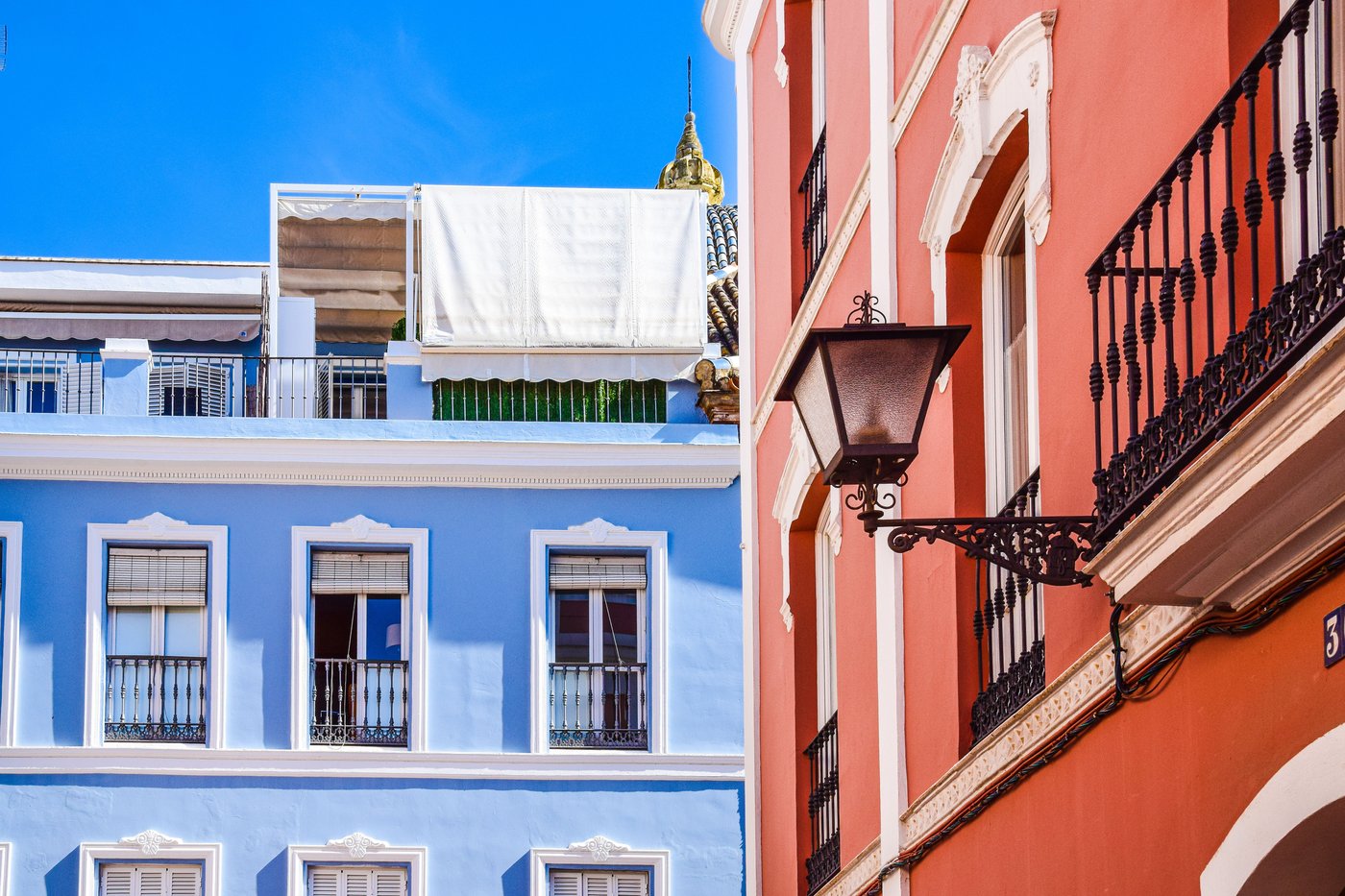 Colourful facades of Seville
