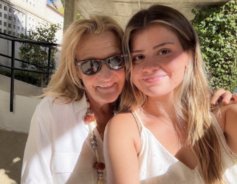 Mya with her host mom in Seville
