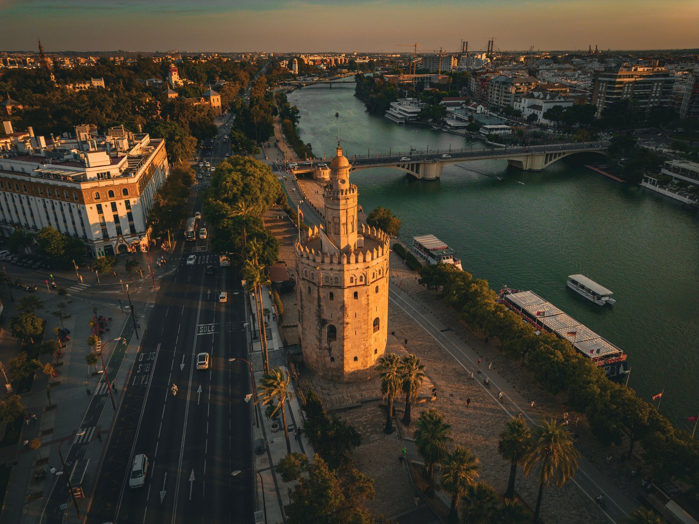 Torre del Oro at sunset, Seville