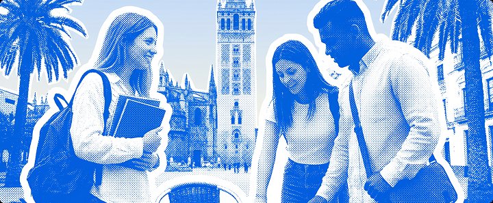 Students enjoying life in Seville