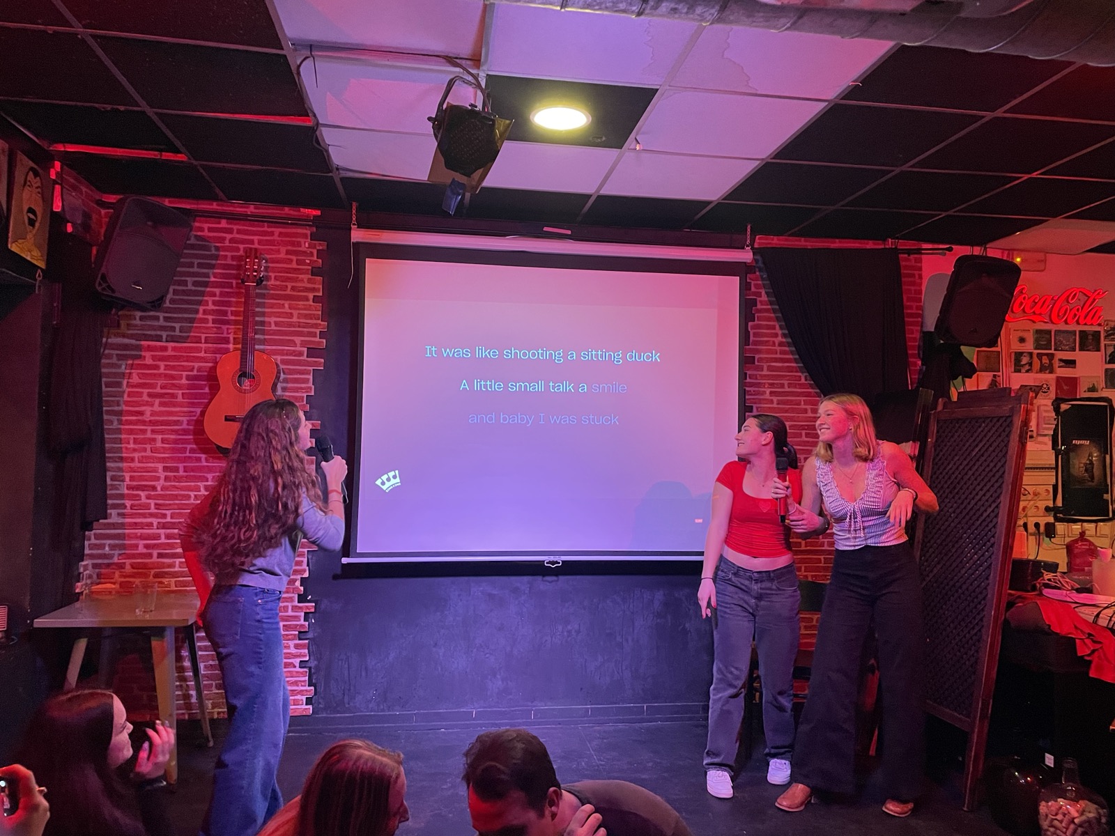 Karaoke night with ICS students