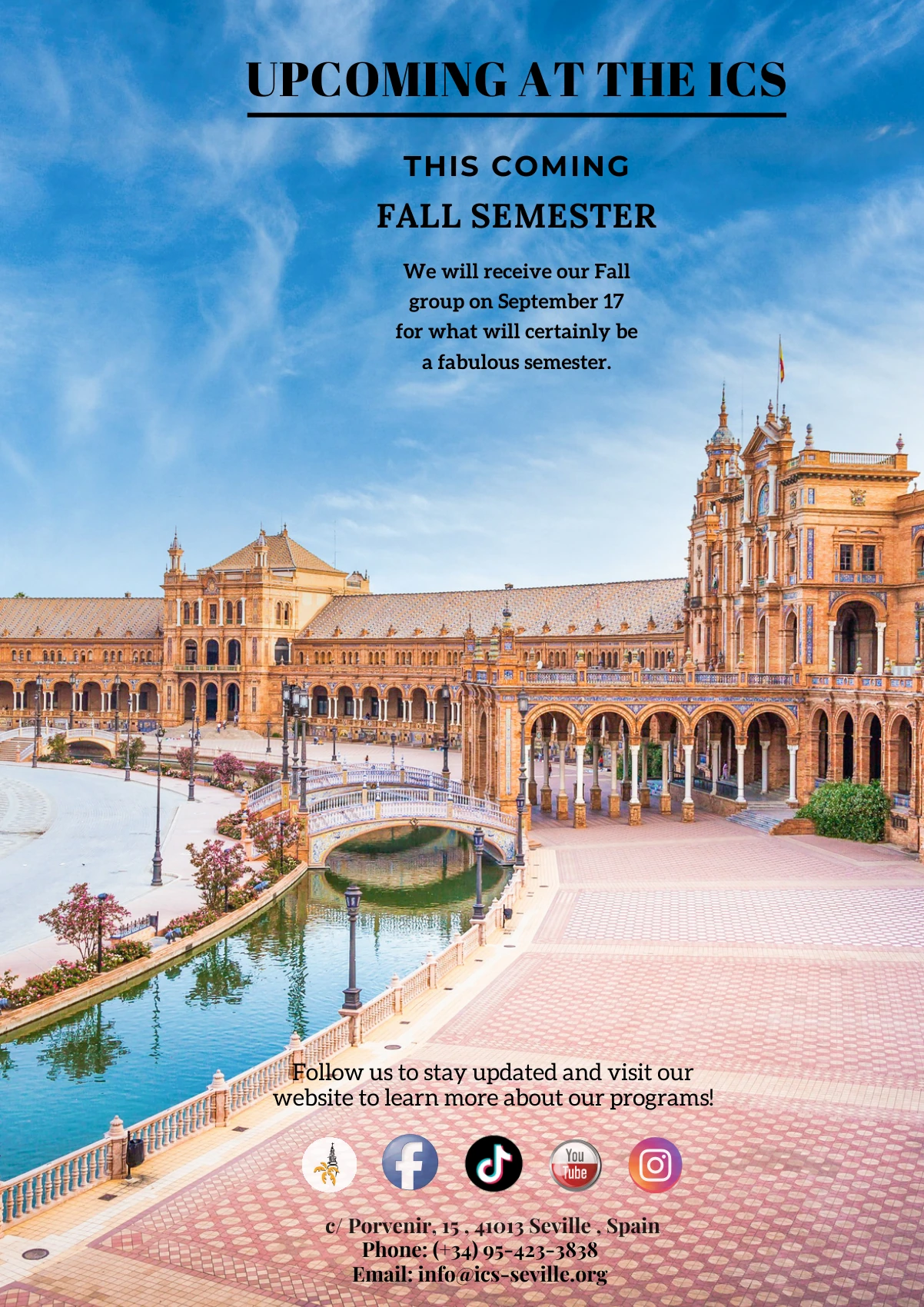 The Porvenir Times, Fall 2026: Upcoming at ICS. Full text available in Text view.